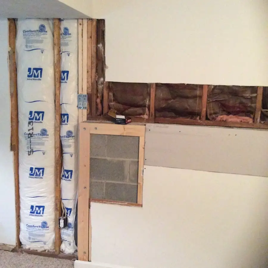 Wall insulation replacement during Odor Removal & Deodorization in Buffalo